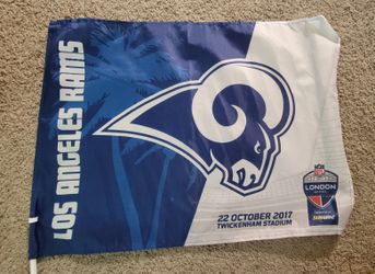 Los Angeles Rams Flags From London Game 