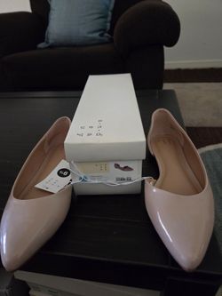 Beige Flats Size 10