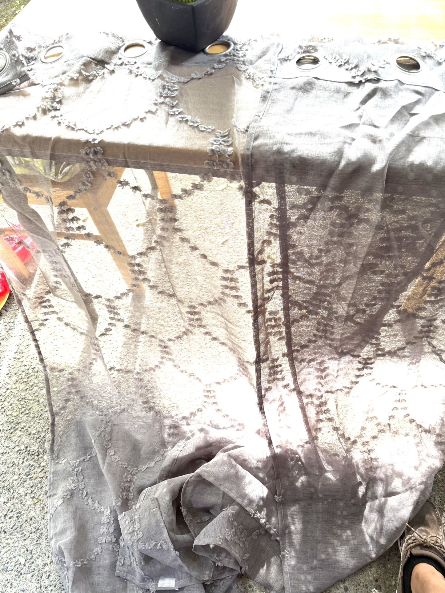 Gray 4 Panel Curtain 