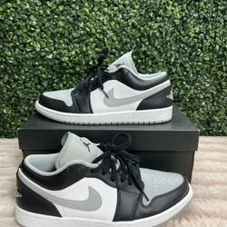 Men's Sz 11 -Air Jordan 1 Low Smoke Grey Black/Light Smoke Grey/White 553558-039