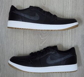 Nike Air Jordan 1 Low G Essentials Golf Shoes Black Gum DD9315-005 Mens Size 10.5, 12 & 13