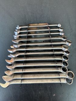 Challenger By Proto USA Combination Wrench Set SAE Metric 12 Pc Vintage
