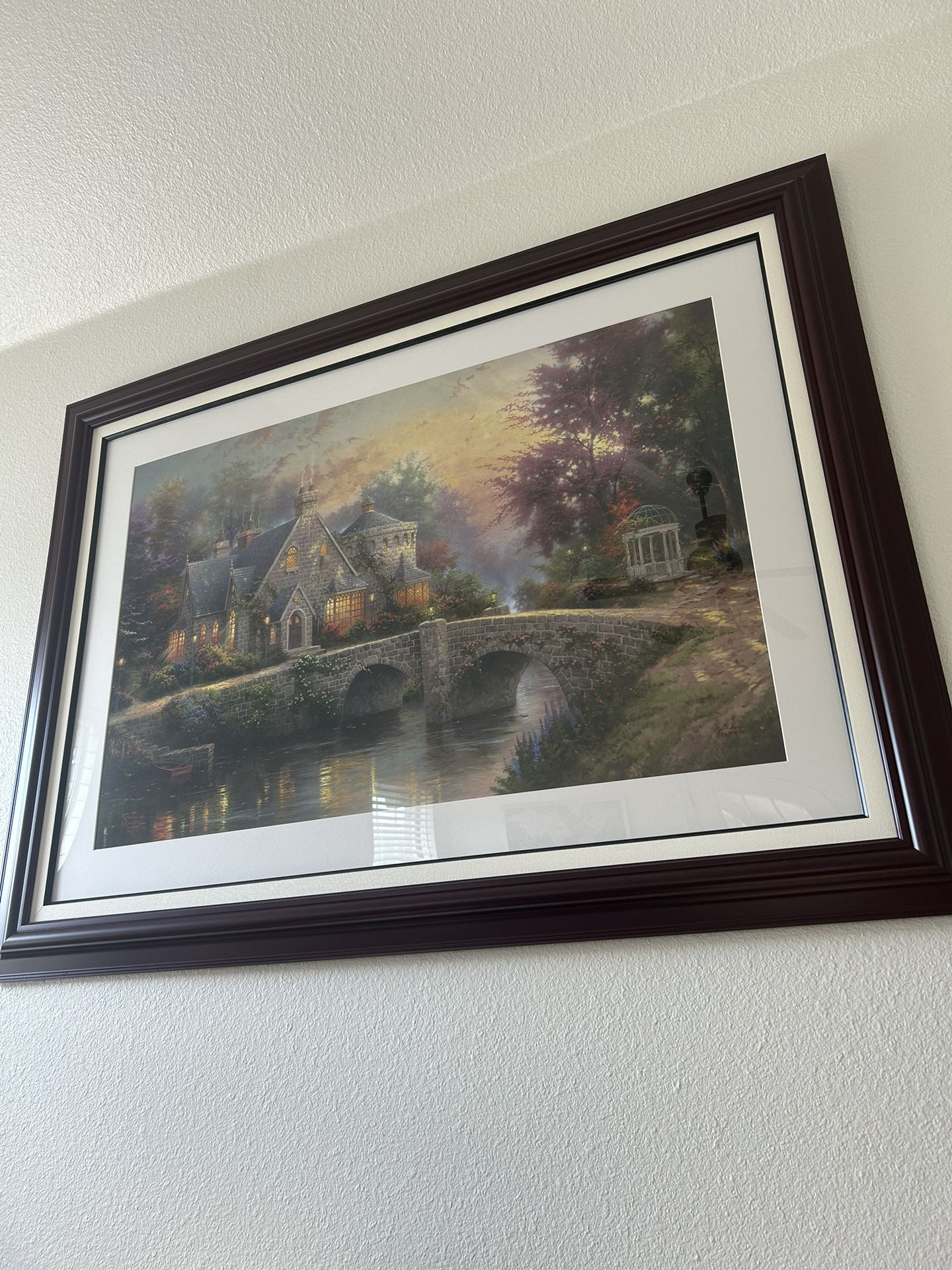 Thomas Kinkade Framed Lamplight Manor