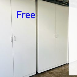 FREE 2 Large Garage Cabinets 👇Plz read ALL the description 