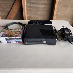 Xbox 360 Console With Kinect Camera And Games