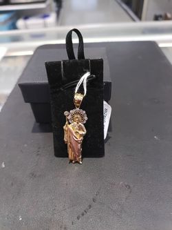Saint Jude Gold-Tone Pendant