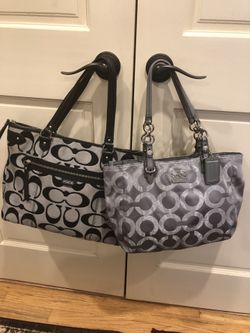 Both authentic coach bags