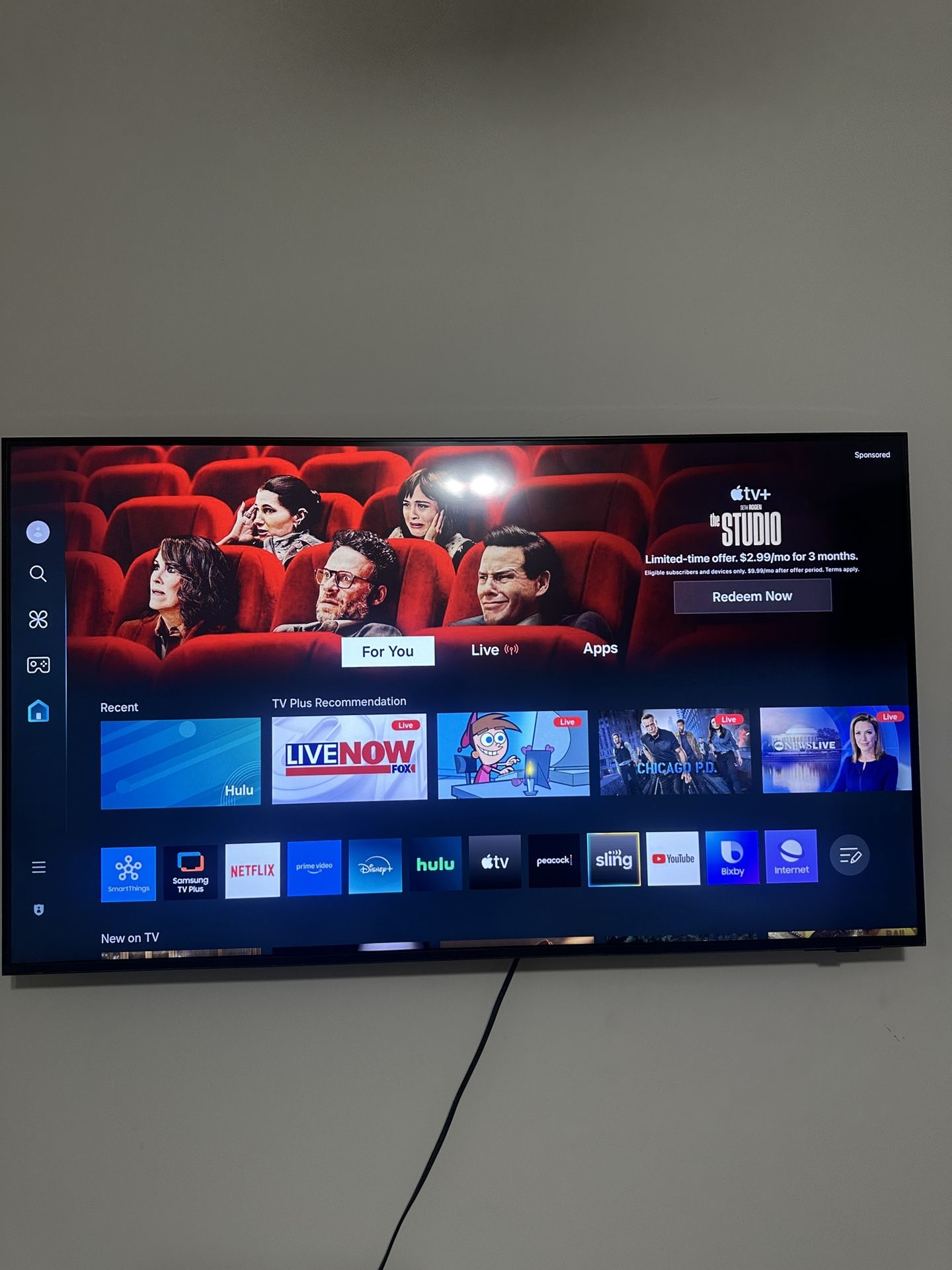 55 Inch Samsung Tv W/ Wall Mount
