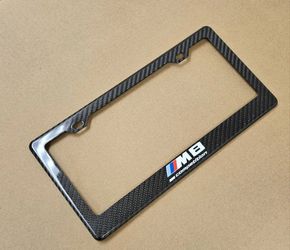 BRAND NEW BMW M8 M COMPETITION 100% Real Carbon Fiber License Plate Frame Tag Cover Original 3K