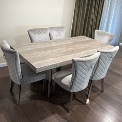 Dining Table For Sale With Or Without Chairs.  Check The Description.