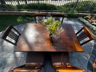 Solid wood dining set
