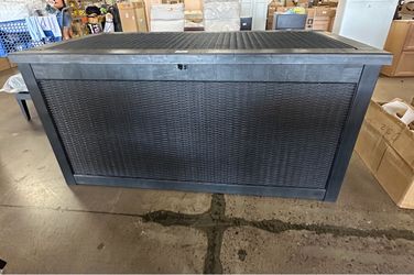 Decksplore 320 Gallon Outdoor Storage Box Patio Deck Box Waterproof