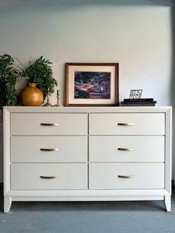 Cream 6 Drawer Dresser