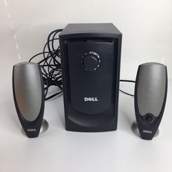 Dell Computer Speakers Zylux A425 Multimedia With Subwoofer