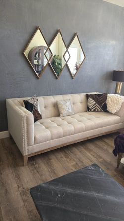 World Market Tufted Sofa