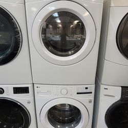 LG Front Loading Washer And NEW LG  Stackable Gas Dryer Set 