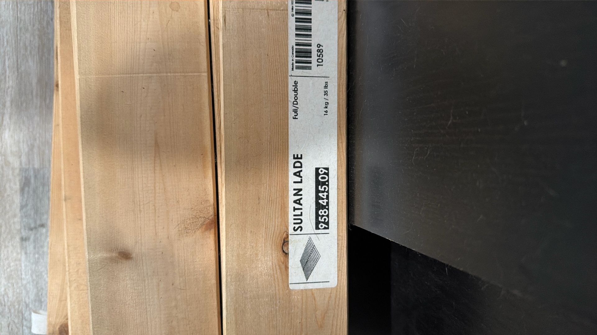 Malm Dark Brown Full Bed Frame With Slats