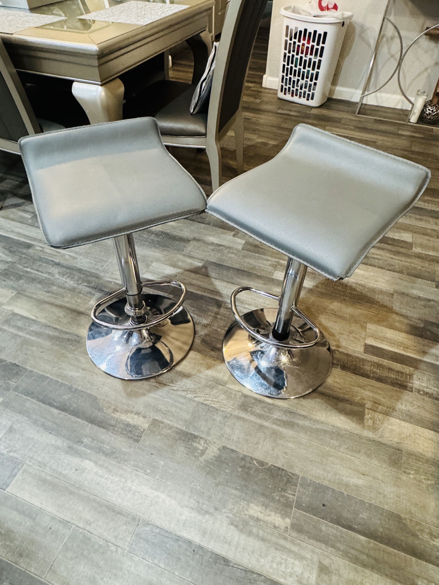 Bar Stools $70 For Both Light Gray And Silver