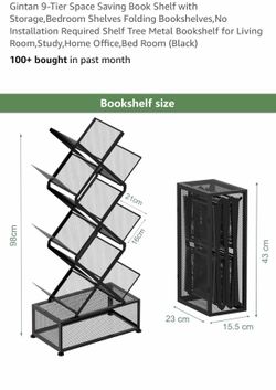 Metal book shelf