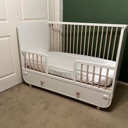 Myllra IKEA Crib w/ Memory Foam Mattress