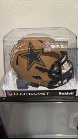 Dual signed mini cowboys helmet