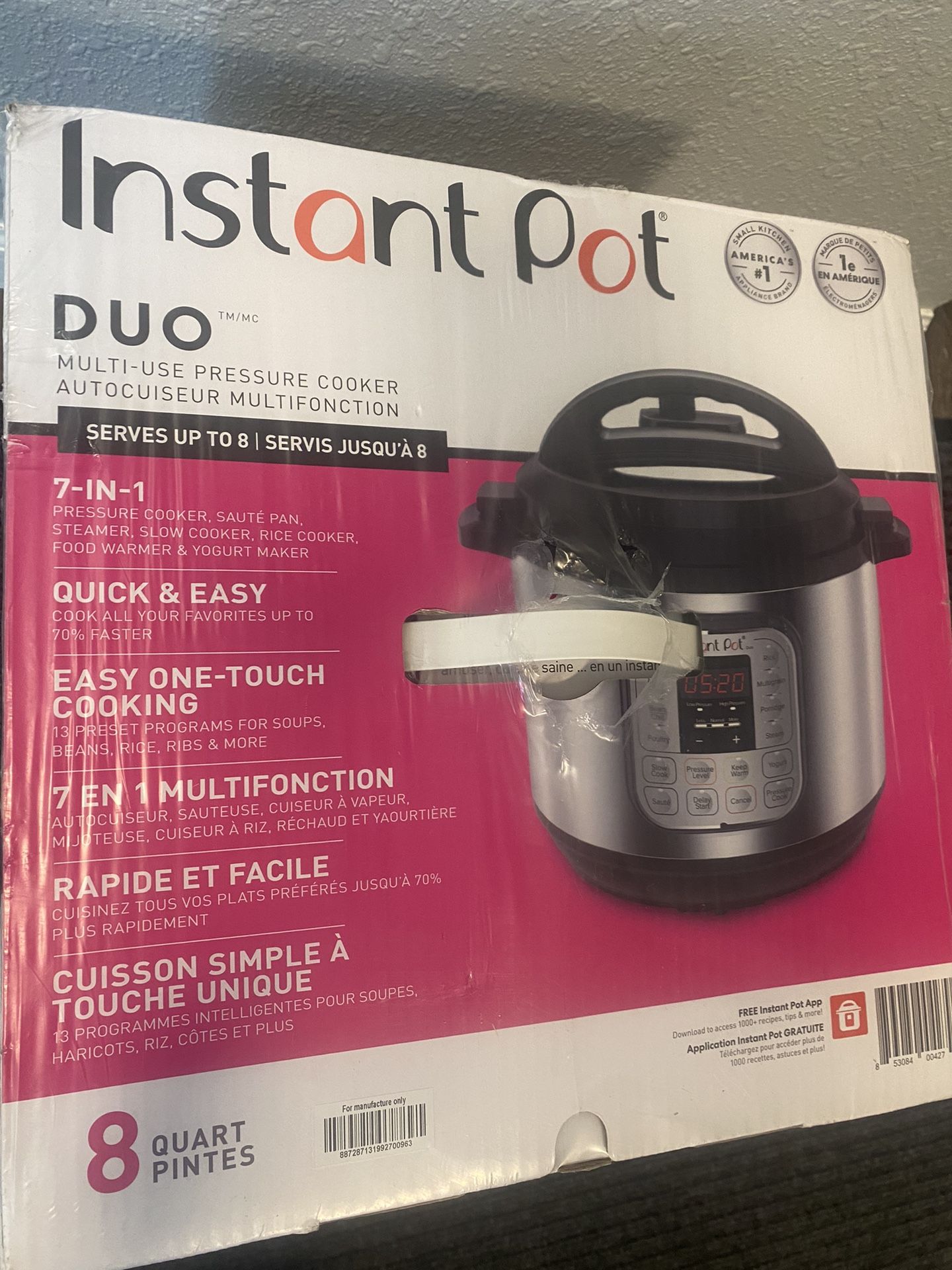 Brand New Instant Pot Duo 8 Qt