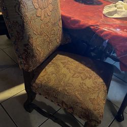 6 Dining Chairs And Table 