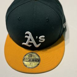 Oakland Athletics Fitted Hat Cap 7 1/8