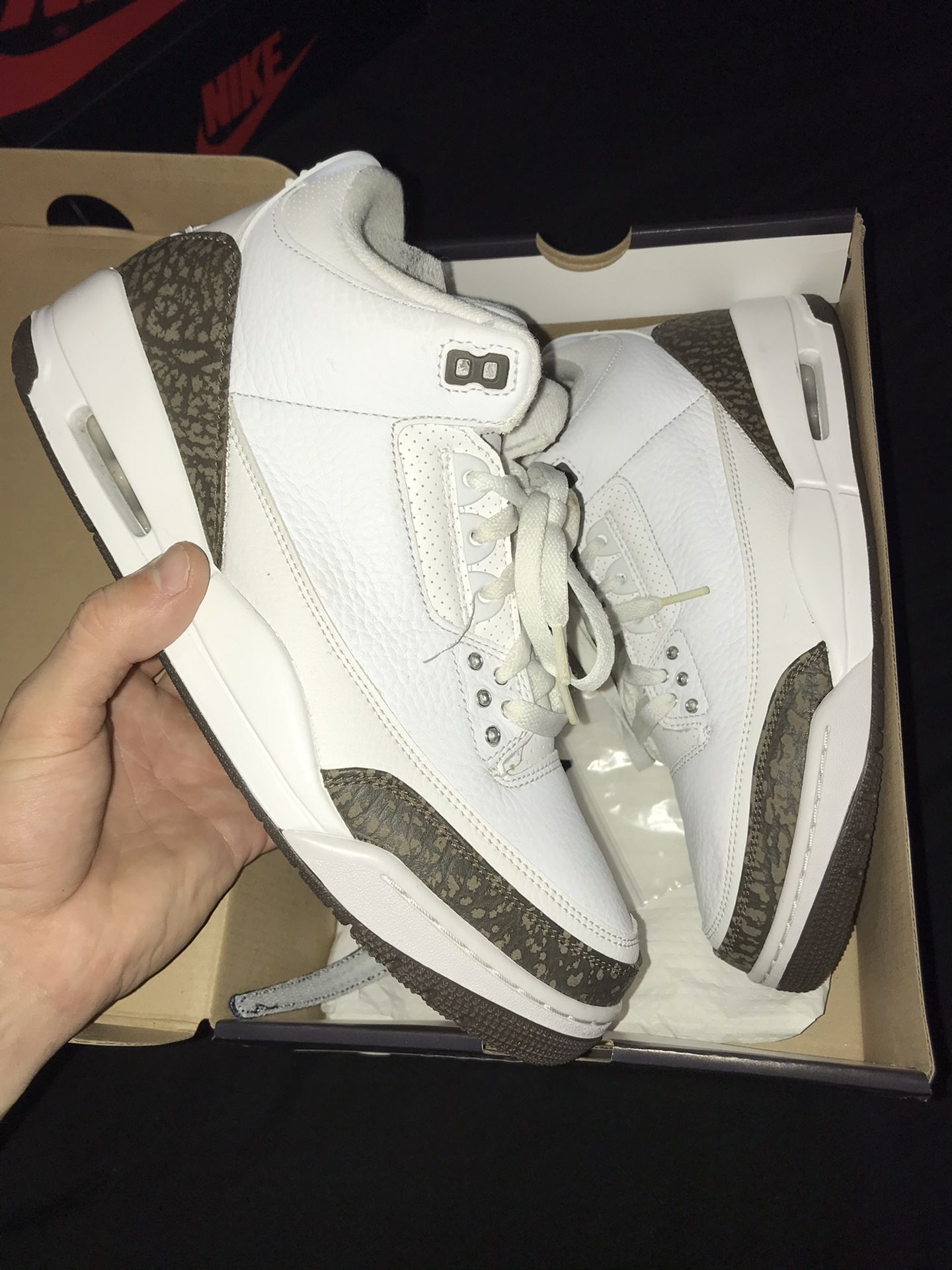 Jordan 3 mocha size 10