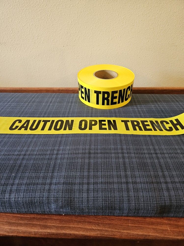 Caution Open Trench Tape