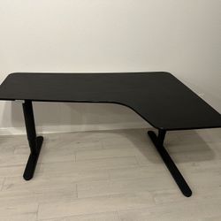 L Shaped adjustable desk