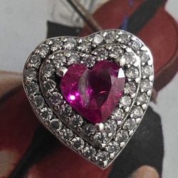 Pandora Leveled Heart Charm