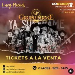 Grupo Firme Suite Tickets Boletos 