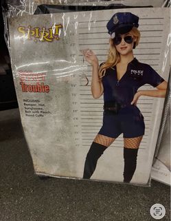 OFFICER TROUBLE COSTUME SIZE WOMANS SMALL