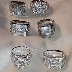 925 New Beautiful Elegant CZ Rings
