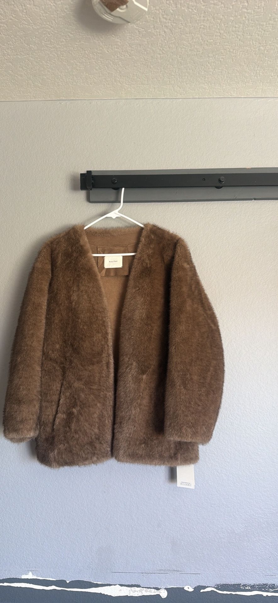 Soft Faux Fur Coat S