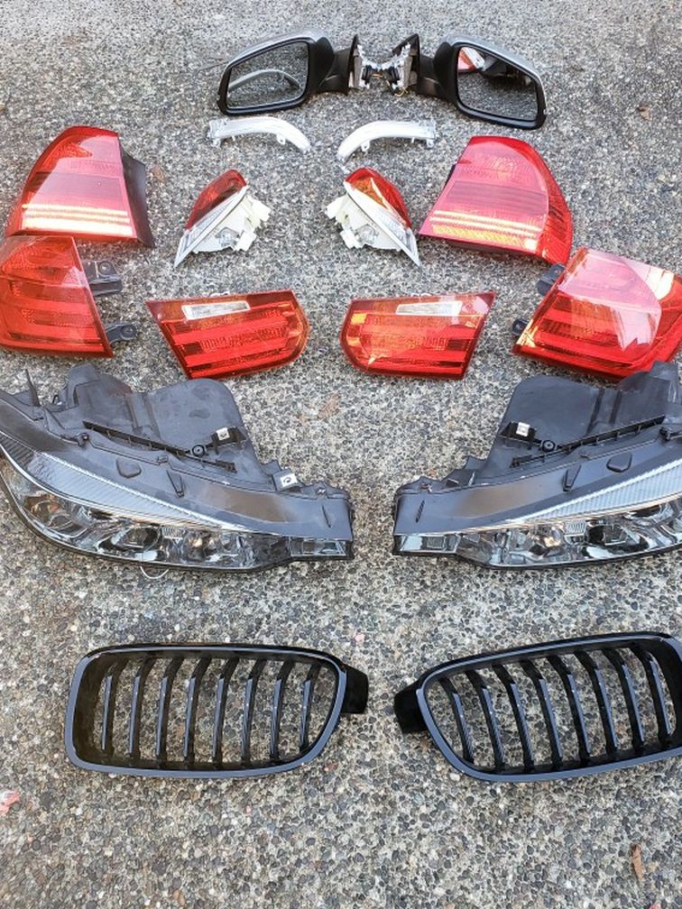 2013 & 2008 BMW Headlights Taillights & Mirrors