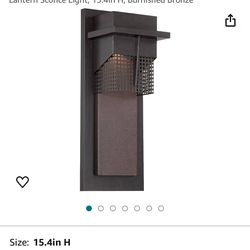 Designers Fountain  LED Wall Lantern Sconce Light 15.5” X 6” W