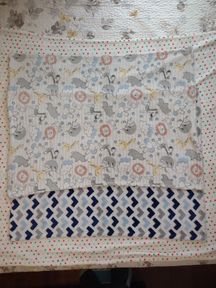 2 Baby Infant Fleece Nursing Warm Fleece Blanket
