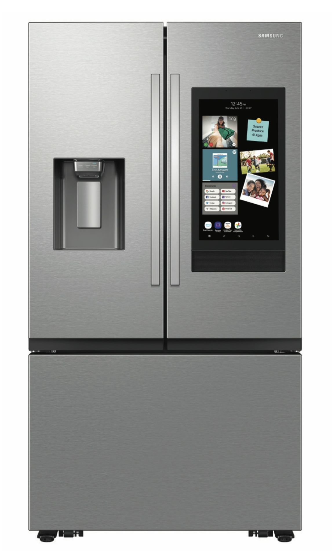 Samsung 35.75”W, 30 cu ft with Family Hub Refrigerator