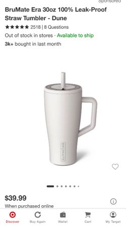 BruMate Era 30oz 100% Leak-Proof Straw Tumbler - Dune