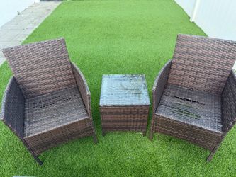 3-Piece Outdoor Wicker Patio Furniture Set