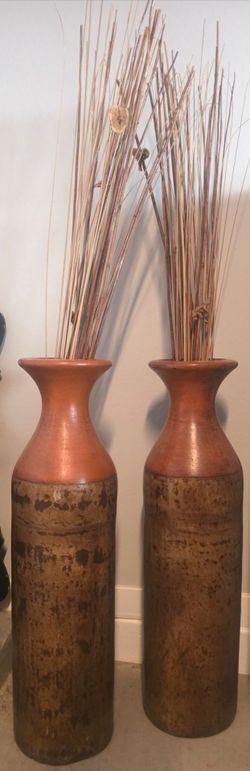 Tall floor vases