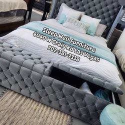 🙋‍♂️Queen Storage Bed Frame 👉Furniture Sectional, Dining Table Sets,  Bunk Beds Avail 