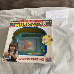 New Old Stock Light’N Sound Musical TV Toy