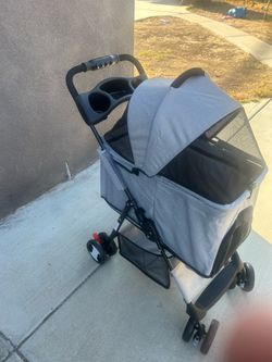 Premium Pet Stroller 3-in-1 Multifunction Jogger Stroller for Medium and Small Dogs Gray
