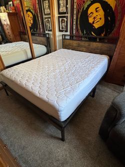 Queen size bed frame and headboard
