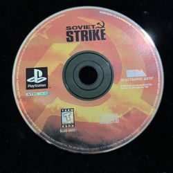 SOVIET STRIKE (SONY PlayStation 1, 1997) PS1 GAME DISC & CASE ~TESTED~