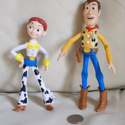 Toy Story Jessie Disney Pixar 2010 And Woody Mattel 2017 Toys For Indoor And Outdoors Playtime And Collectiion.