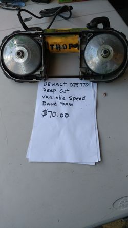 DeWalt deep cut variable speed band daw